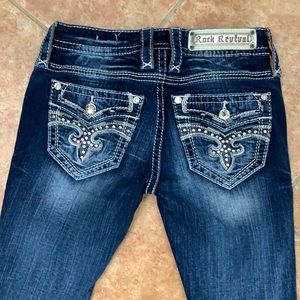 Rock Revival Beliss Boot Cut Jeans Size 25